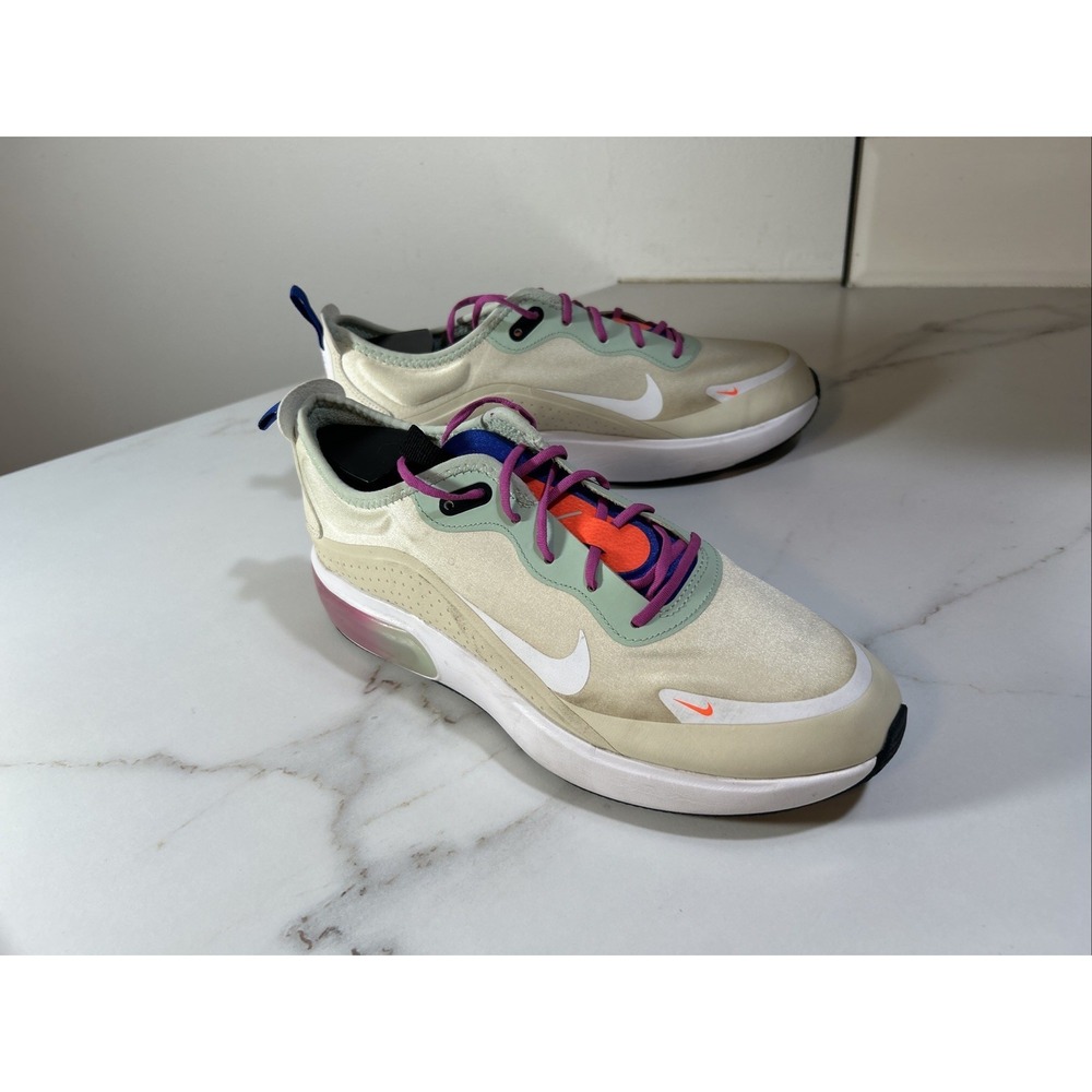 Nike Air Max Dia Womens 9.5 Fossil Hyper Crimson Running Shoes CI3898-200
